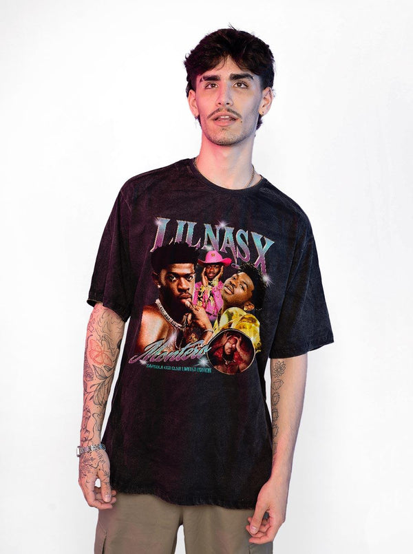 Camiseta Estonada Lil Nas X Fan Club - Cápsula Shop