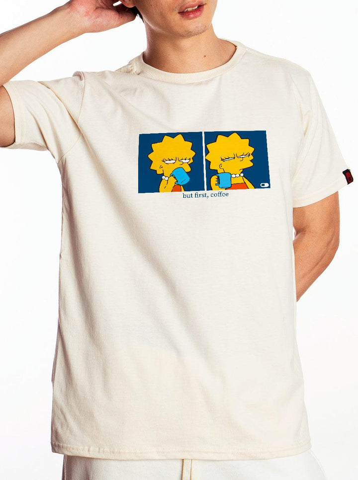 Camiseta Simpsons Lisa Café - Cápsula Shop