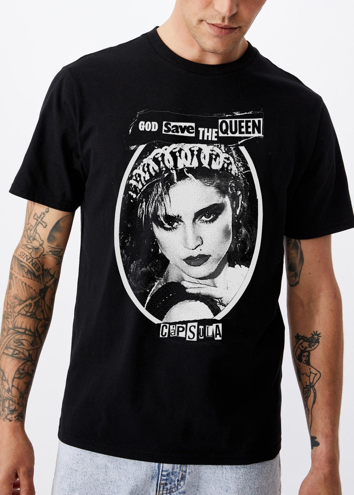 Camiseta Madonna God Save The Queen Diva - Cápsula Shop