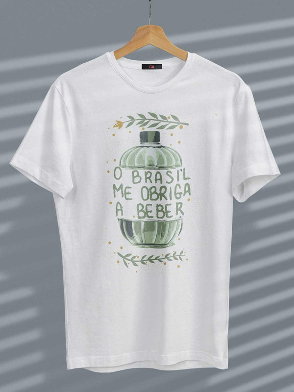 Camiseta O Brasil Me Obriga a Beber - Cápsula Shop