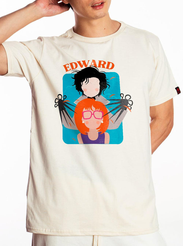 Camiseta Edward Mãos de Tesoura Rebobina - Cápsula Shop
