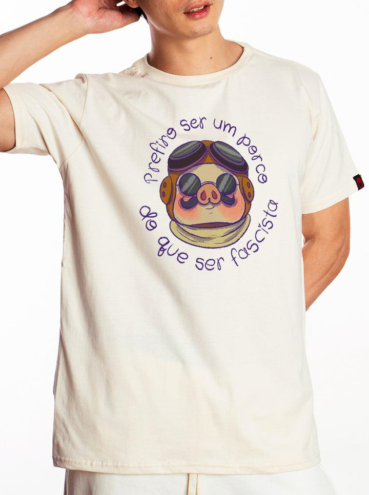 Camiseta Porquinho Fascista Denise Ilustra - Cápsula Shop