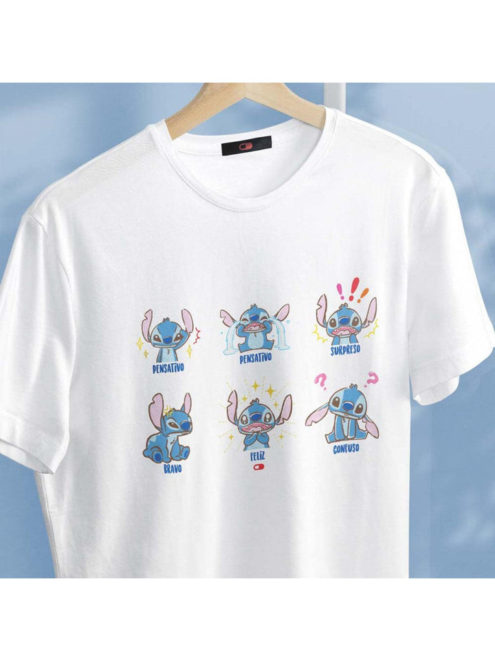Camiseta Stitch Moods - Cápsula Shop