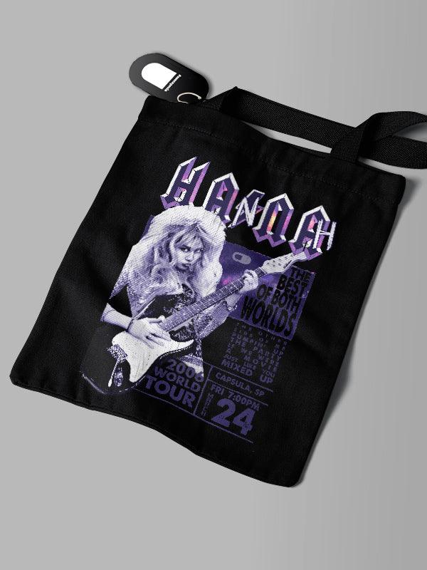 Ecobag Preta Hannah Montana Rock Poster - Cápsula Shop