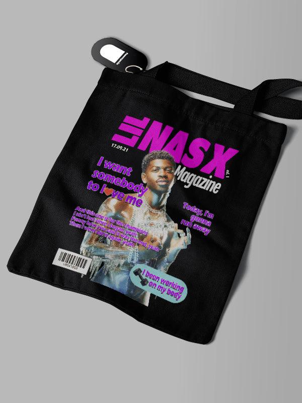 Ecobag Preta Lil Nas X Magazine DoisL - Cápsula Shop