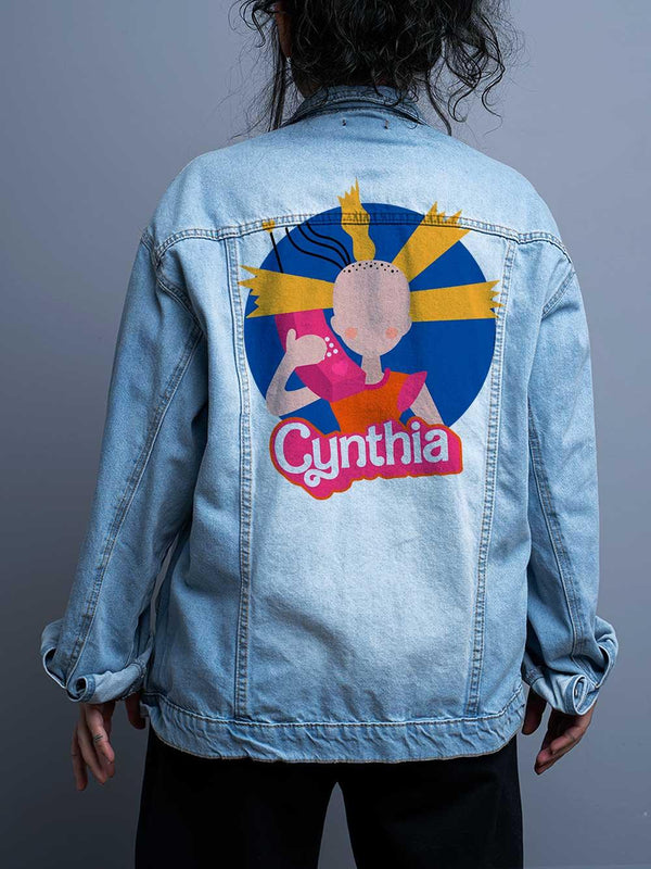 Jaqueta Jeans Oversize Unissex Cynthia Boneca Rebobina - Cápsula Shop